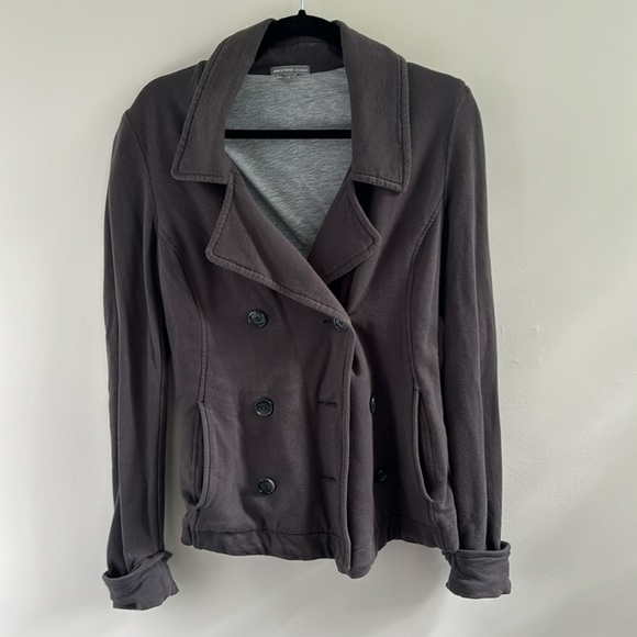 James Perse double breasted sweatshirt jacket - Picture 1 of 5